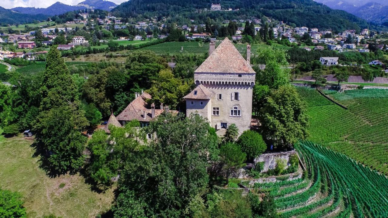 A castle spirit apartment in Château du Châtelard Clarens Exterior foto