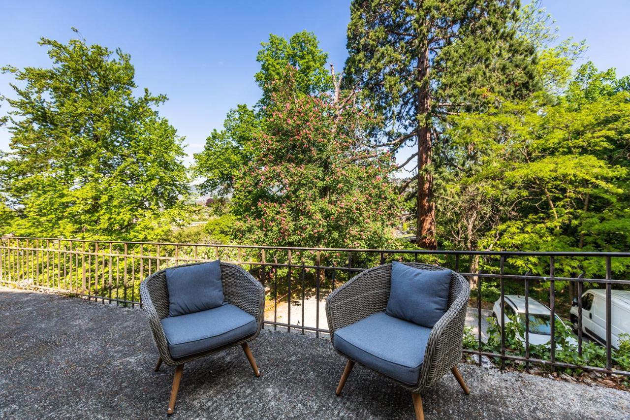A castle spirit apartment in Château du Châtelard Clarens Exterior foto